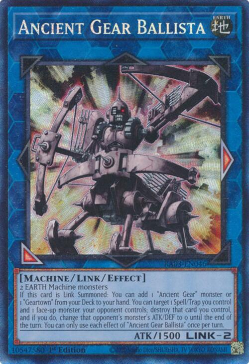 Ancient Gear Ballista (CR) [RA03-EN046] Prismatic Collector's Rare | Cracking-Singles