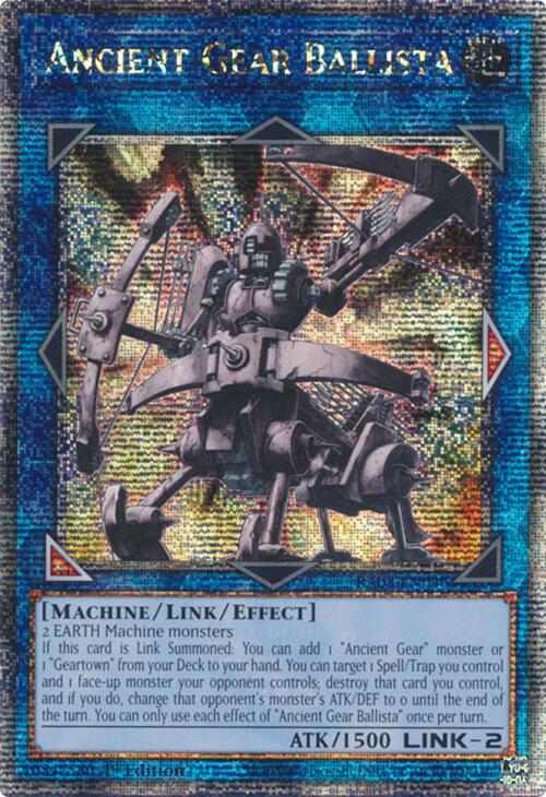 Ancient Gear Ballista (Quarter Century Secret Rare) [RA03-EN046] Quarter Century Secret Rare | Cracking-Singles