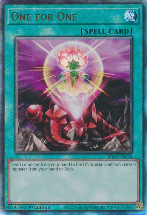 One for One (UTR) [RA03-EN056] Prismatic Ultimate Rare | Cracking-Singles
