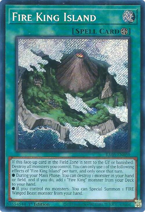 Fire King Island (Secret Rare) [RA03-EN059] Secret Rare | Cracking-Singles