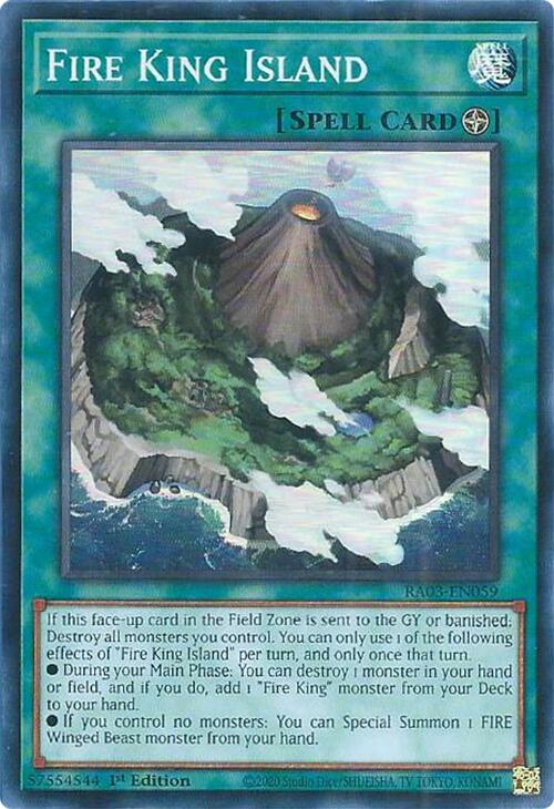 Fire King Island [RA03-EN059] Super Rare | Cracking-Singles