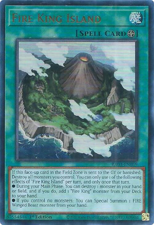 Fire King Island (UR) [RA03-EN059] Ultra Rare | Cracking-Singles