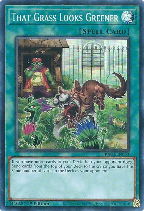 That Grass Looks Greener [RA03-EN063] Super Rare | Cracking-Singles