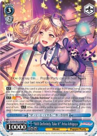 "Will Definitely Take It" Arisa Ichigaya (BD/EN-W03-099R RRR) [BanG Dream! Girls Band Party! MULTI LIVE] | Cracking-Singles