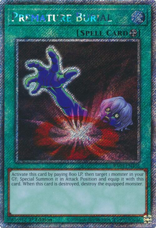 Premature Burial (Platinum Secret Rare) [RA03-EN103] Platinum Secret Rare | Cracking-Singles