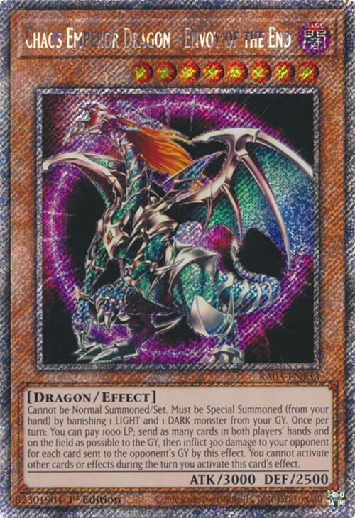 Chaos Emperor Dragon - Envoy of the End (Platinum Secret Rare) [RA03-EN133] Platinum Secret Rare | Cracking-Singles