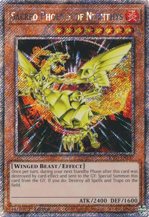 Sacred Phoenix of Nephthys (Platinum Secret Rare) [RA03-EN147] Platinum Secret Rare | Cracking-Singles