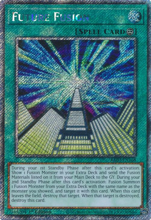 Future Fusion (Platinum Secret Rare) [RA03-EN168] Platinum Secret Rare | Cracking-Singles