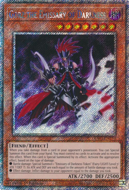 Gorz the Emissary of Darkness (Platinum Secret Rare) [RA03-EN210] Platinum Secret Rare | Cracking-Singles
