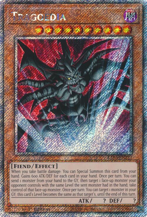 Tragoedia (Platinum Secret Rare) [RA03-EN223] Platinum Secret Rare | Cracking-Singles