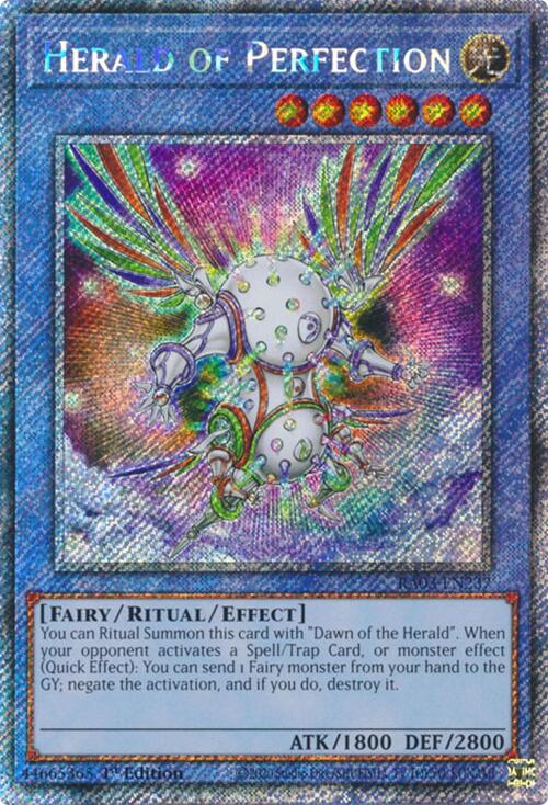 Herald of Perfection (Platinum Secret Rare) [RA03-EN237] Platinum Secret Rare | Cracking-Singles
