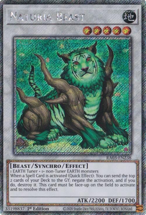 Naturia Beast (Platinum Secret Rare) [RA03-EN238] Platinum Secret Rare | Cracking-Singles
