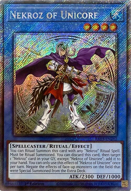 Nekroz of Unicore (Platinum Secret Rare) [RA03-EN262] Platinum Secret Rare | Cracking-Singles