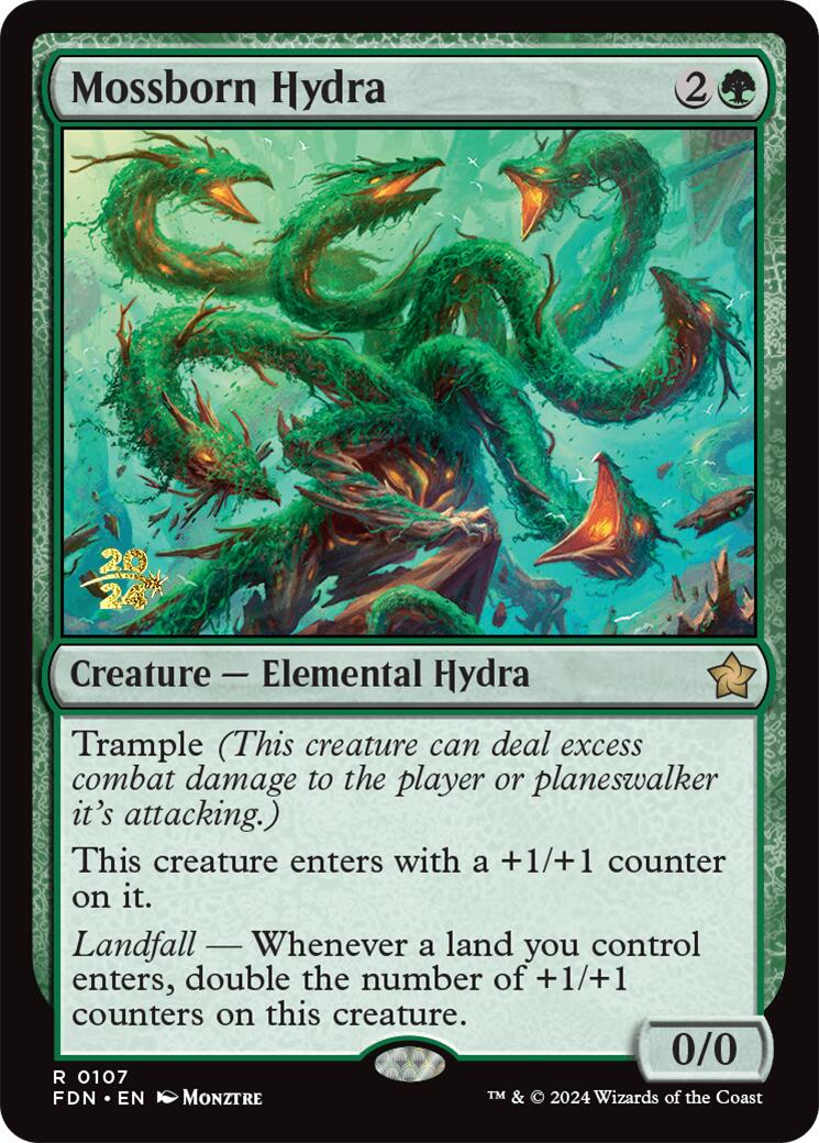 Mossborn Hydra [Foundations Prerelease Promos] | Cracking-Singles