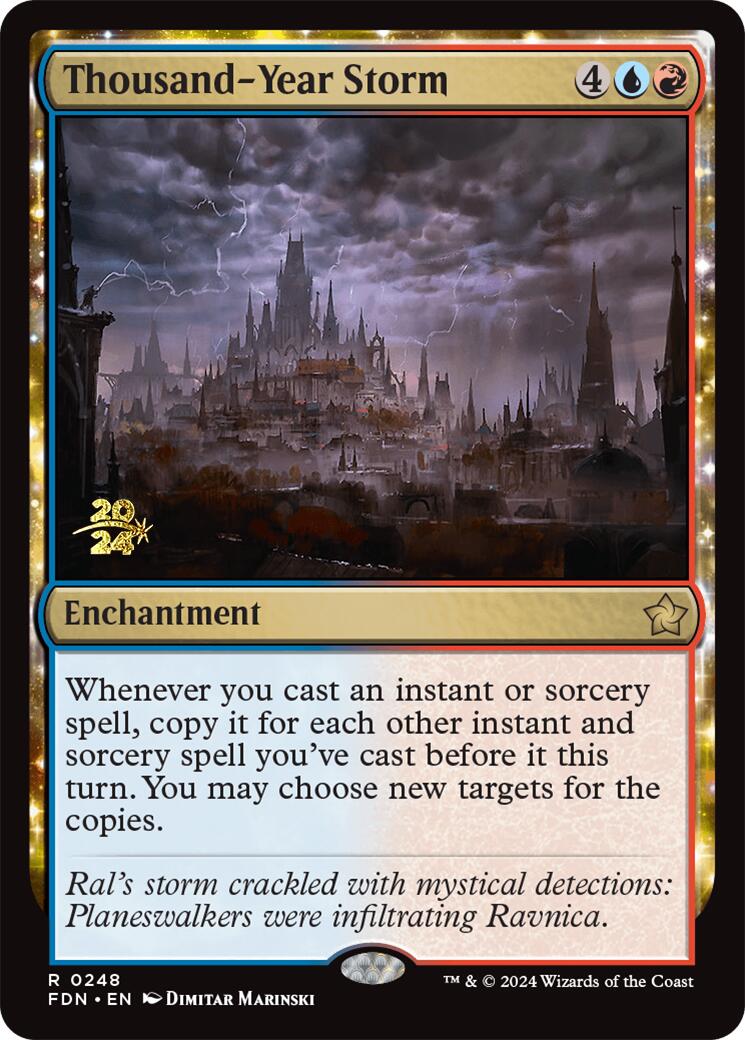 Thousand-Year Storm [Foundations Prerelease Promos] | Cracking-Singles