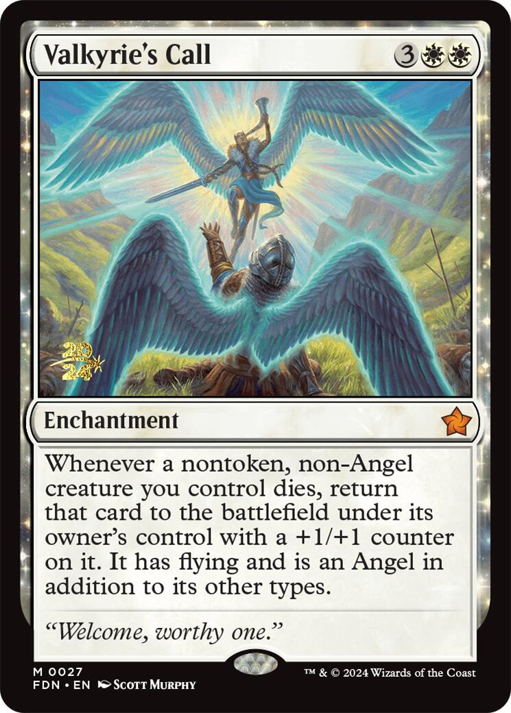 Valkyrie's Call [Foundations Prerelease Promos] | Cracking-Singles