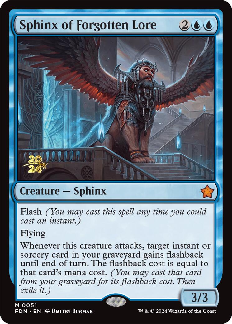 Sphinx of Forgotten Lore [Foundations Prerelease Promos] | Cracking-Singles