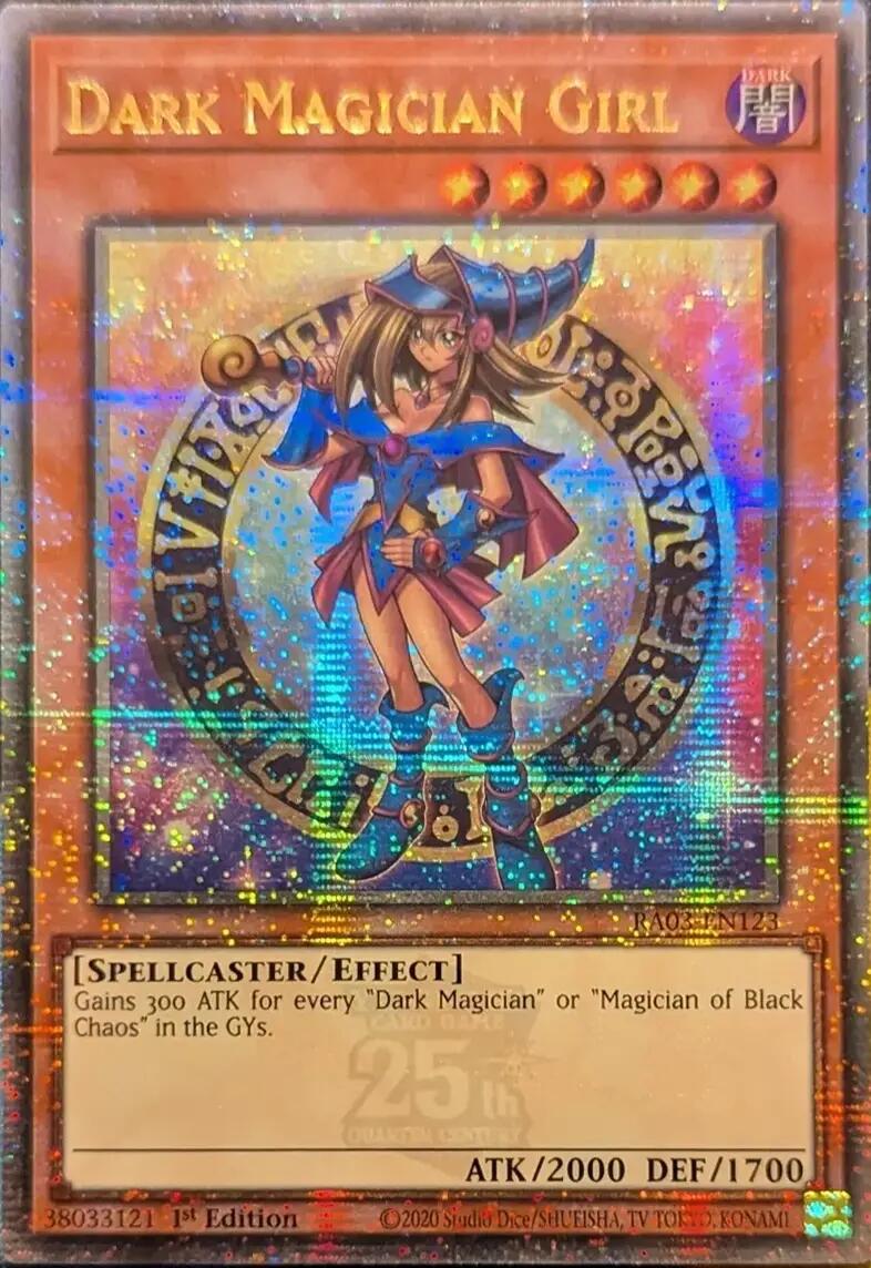 Dark Magician Girl (Quarter Century Secret Rare) (B) [RA03-EN123] Quarter Century Secret Rare | Cracking-Singles