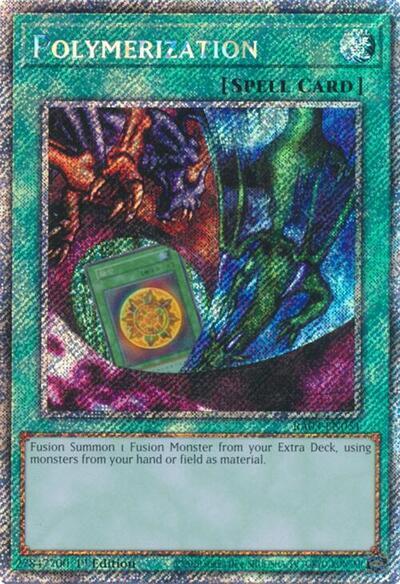 Polymerization (Alternate Art) (Platinum Secret Rare) [RA03-EN051] Platinum Secret Rare | Cracking-Singles