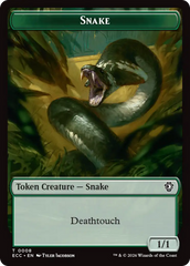 Zombie // Snake Double-Sided Token [Lorwyn Eclipsed Tokens] | Cracking-Singles