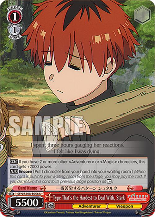 Type That's the Hardest to Deal With, Stark [Frieren: Beyond Journey's End] | Cracking-Singles