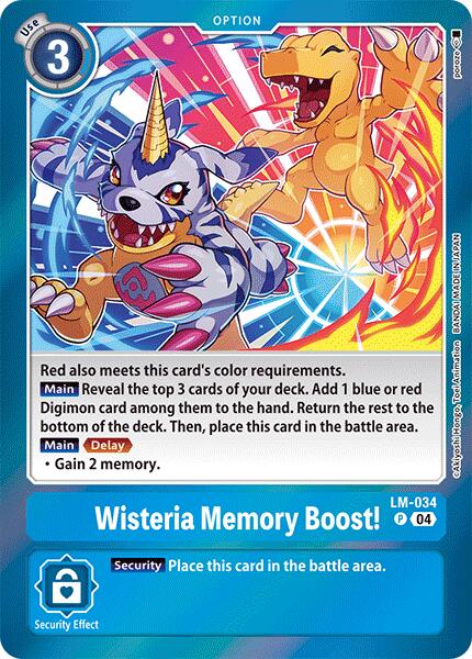 Wisteria Memory Boost! [LM-034] [Special Limited Set] | Cracking-Singles
