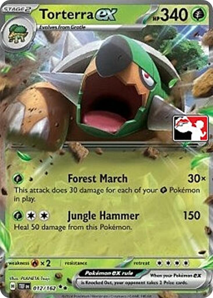 Torterra ex (012/162) [Prize Pack Series Five] | Cracking-Singles