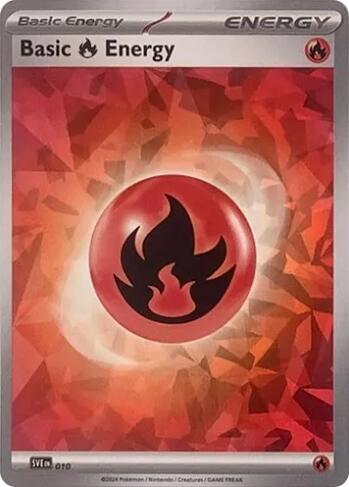 Basic Fire Energy (010) (Cracked Ice Holo) [Scarlet & Violet: Stellar Crown] | Cracking-Singles
