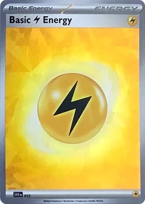 Basic Lightning Energy (012) (Cracked Ice Holo) [Scarlet & Violet: Stellar Crown] | Cracking-Singles