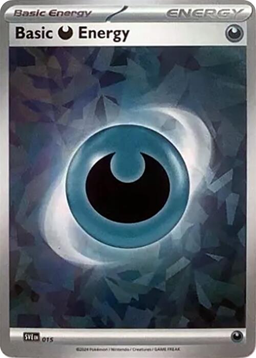 Basic Darkness Energy (015) (Cracked Ice Holo) [Scarlet & Violet: Stellar Crown] | Cracking-Singles