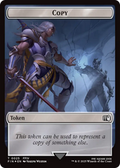 Copy (0025) // Moogle (0034) Double-Sided Token (Surge Foil) [FINAL FANTASY Tokens] | Cracking-Singles