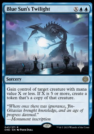 Blue Sun's Twilight (Promo Pack) [Phyrexia: All Will Be One Promos] | Cracking-Singles