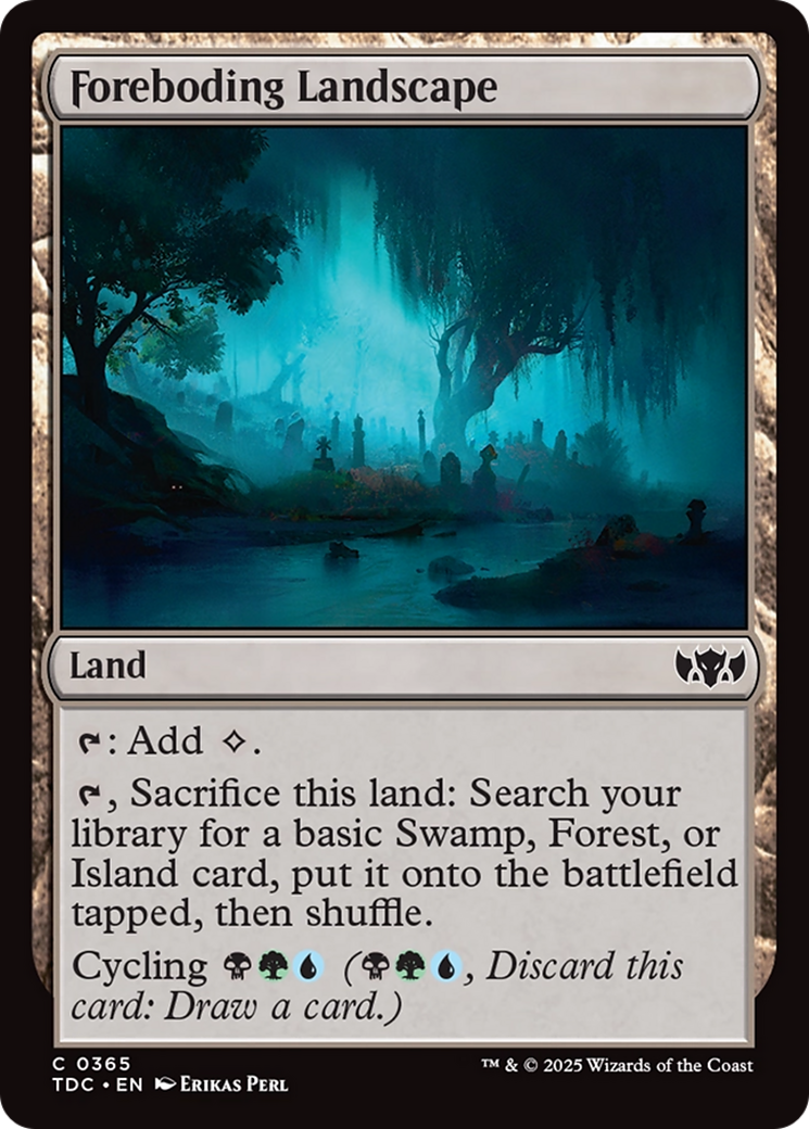 Foreboding Landscape [Tarkir: Dragonstorm Commander] | Cracking-Singles