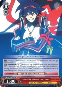 To Save The Woman I Love, Simon (GL/S52-E060) [Gurren Lagann] | Cracking-Singles
