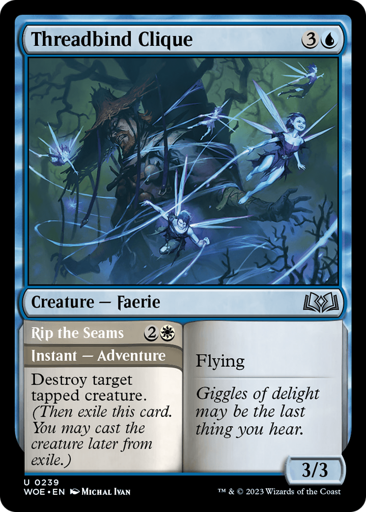 Threadbind Clique // Rip the Seams [Wilds of Eldraine] | Cracking-Singles