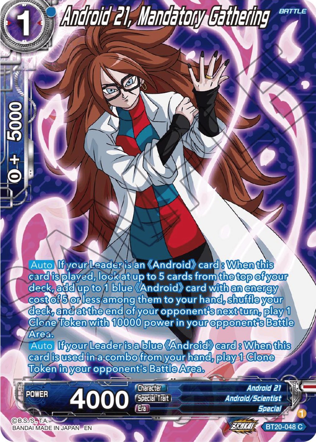 Android 21, Mandatory Gathering (Silver Foil) (BT20-048) [Power Absorbed] | Cracking-Singles