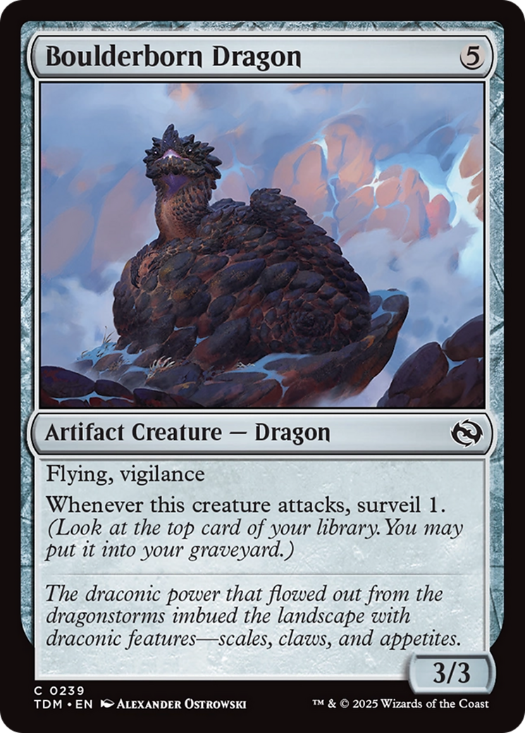 Boulderborn Dragon [Tarkir: Dragonstorm] | Cracking-Singles