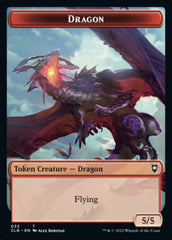 Gold // Dragon Double-Sided Token [Commander Legends: Battle for Baldur's Gate Tokens] | Cracking-Singles