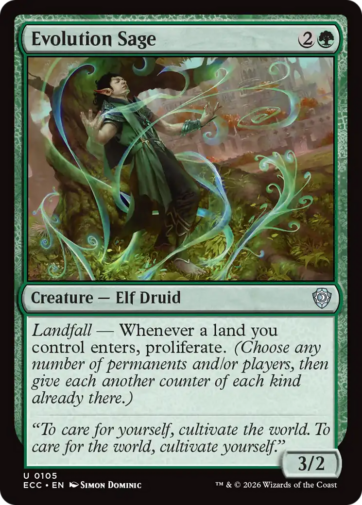 Evolution Sage [Lorwyn Eclipsed Commander] | Cracking-Singles