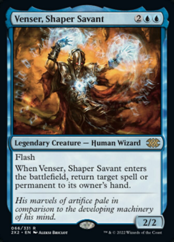 Venser, Shaper Savant [Double Masters 2022] | Cracking-Singles