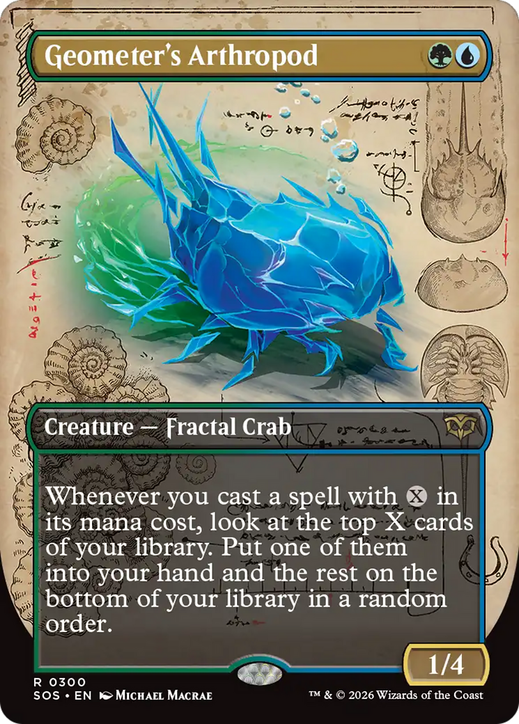 Geometer's Arthropod (Borderless) [Secrets of Strixhaven] | Cracking-Singles