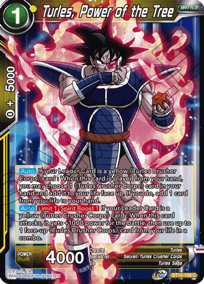 Turles, Power of the Tree (BT15-108) [Saiyan Showdown] | Cracking-Singles