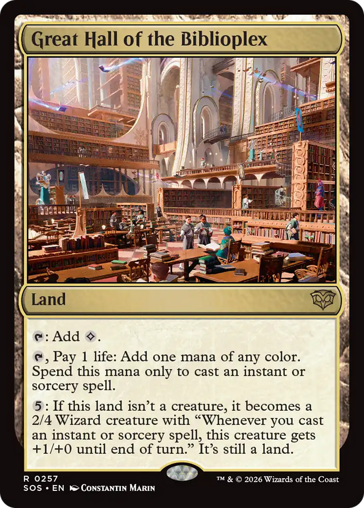 Great Hall of the Biblioplex [Secrets of Strixhaven] | Cracking-Singles