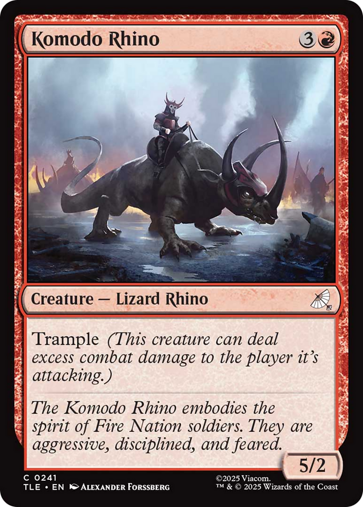 Komodo Rhino [Avatar: The Last Airbender: Eternal-Legal] | Cracking-Singles