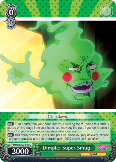 Dimple: Super Smug (MOB/SX02-040 C) [Mob Psycho 100] | Cracking-Singles