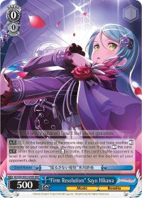 "Firm Resolution" Sayo Hikawa (BD/EN-W03-090R RRR) [BanG Dream! Girls Band Party! MULTI LIVE] | Cracking-Singles