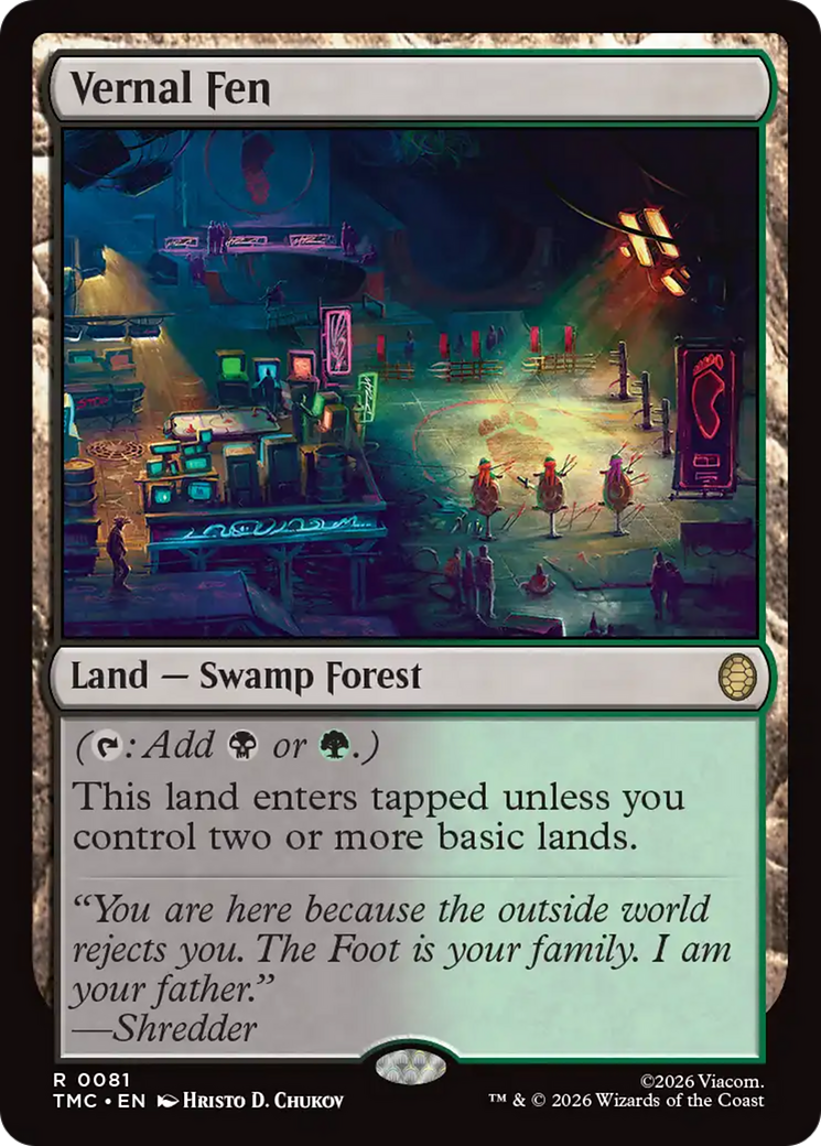 Vernal Fen [Teenage Mutant Ninja Turtles Commander] | Cracking-Singles