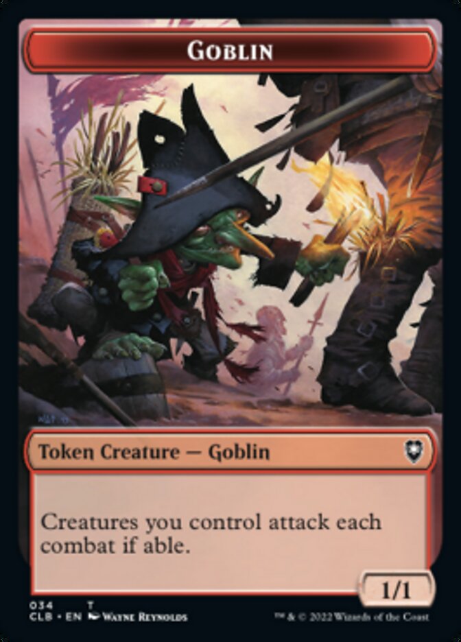 Pirate // Goblin Double-Sided Token [Commander Legends: Battle for Baldur's Gate Tokens] | Cracking-Singles