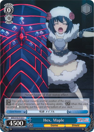 Hex, Maple (BFR/S78-E100 C) [BOFURI: I Don't Want to Get Hurt, so I'll Max Out My Defense] | Cracking-Singles