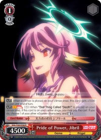 Pride of Power, Jibril (NGL/S58-E056 R) [No Game No Life] | Cracking-Singles